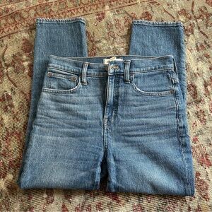 Madewell Classic Straight Jean, Size 26